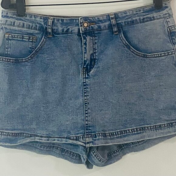 Classic Light Blue Denim Shorts – XL, Made in China - Picture 5 of 17